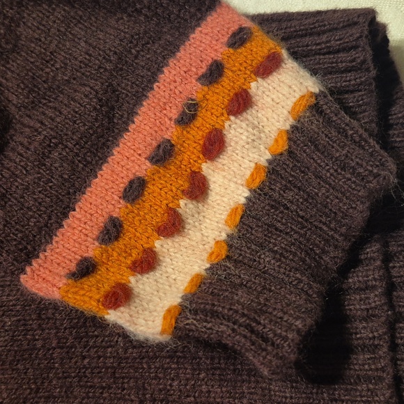 Gymboree girls size 3T Harvest Leaves line brown sweater - Picture 4 of 4